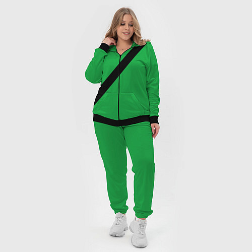 Женский костюм Ремень безопасности, зеленый / 3D-Черный – фото 4