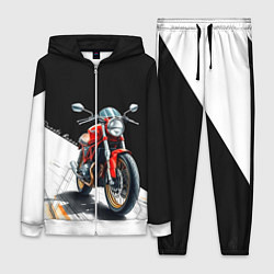 Женский 3D-костюм Ducati Racer, цвет: 3D-белый