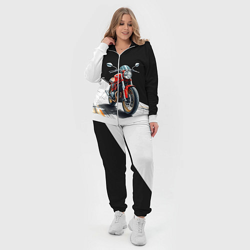 Женский костюм Ducati Racer / 3D-Белый – фото 4