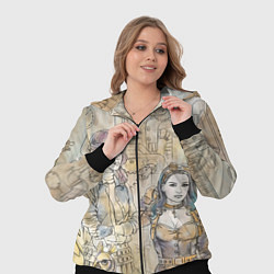 Женский 3D-костюм Девушки стимпанк, цвет: 3D-черный — фото 2