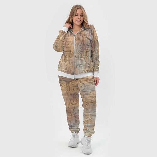 Женский костюм Стимпанк элементы / 3D-Белый – фото 4