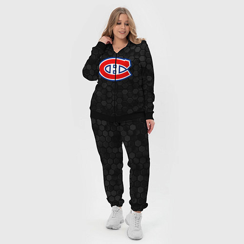 Женский костюм Монреаль Канадиенс - черные соты / 3D-Черный – фото 4