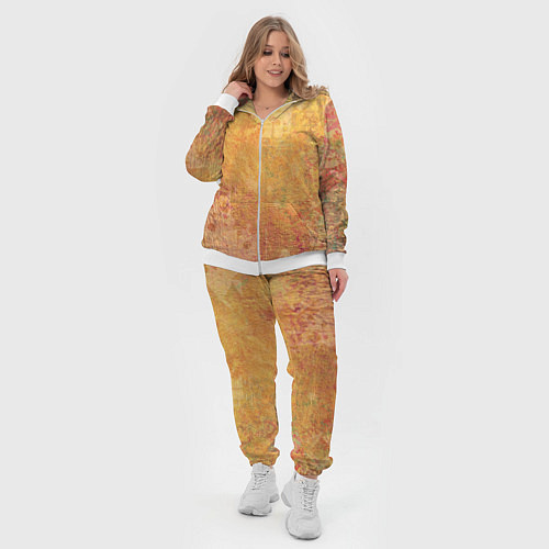 Женский костюм Абстракция - red and yellow spots / 3D-Белый – фото 4