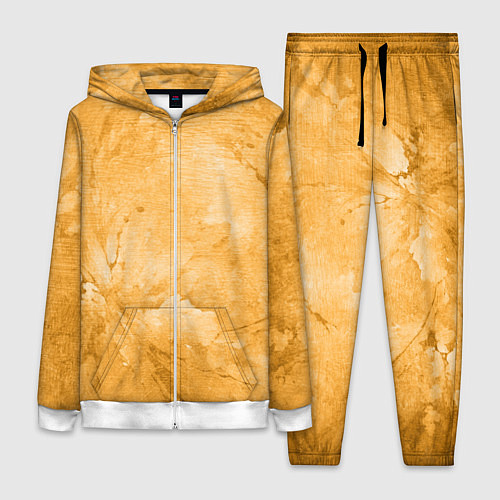 Женский костюм Абстракция - bright yellow / 3D-Белый – фото 1