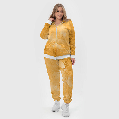 Женский костюм Абстракция - bright yellow / 3D-Белый – фото 4