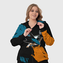 Женский 3D-костюм Сан Хосе Шаркс - два цвета, цвет: 3D-черный — фото 2