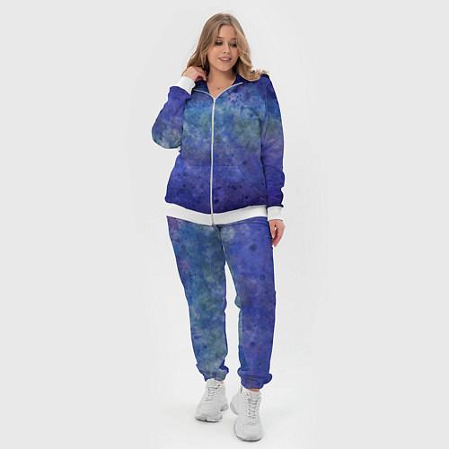 Женский костюм Абстракция - blue tunnel / 3D-Белый – фото 4