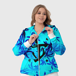 Женский 3D-костюм Doom неоновые тропики, цвет: 3D-белый — фото 2