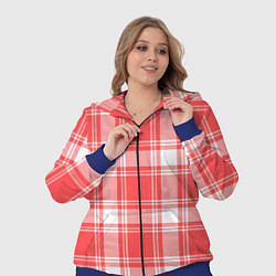 Женский 3D-костюм Checked red white, цвет: 3D-синий — фото 2