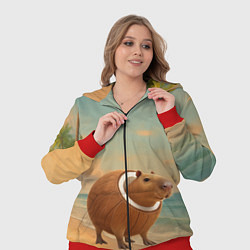 Женский 3D-костюм Бурбалони Лулиоли мем, цвет: 3D-красный — фото 2