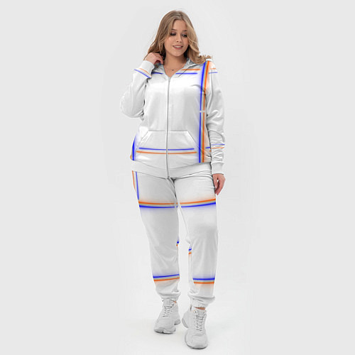Женский костюм Neon white orange light blue / 3D-Белый – фото 4