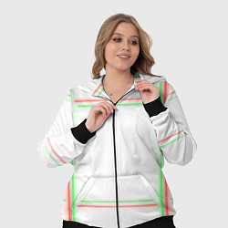 Женский 3D-костюм Neon light green red, цвет: 3D-черный — фото 2