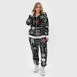 Женский 3D-костюм Twenty one pilots rock logo, цвет: 3D-белый — фото 2