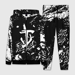 Женский 3D-костюм Doom белые краски штрихи, цвет: 3D-черный