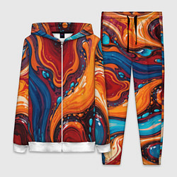 Женский костюм Пламя и синева