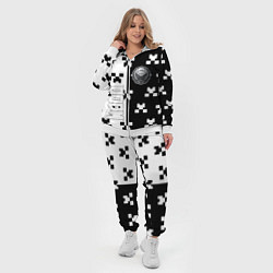 Женский 3D-костюм Doom x minecraft pattern, цвет: 3D-белый — фото 2