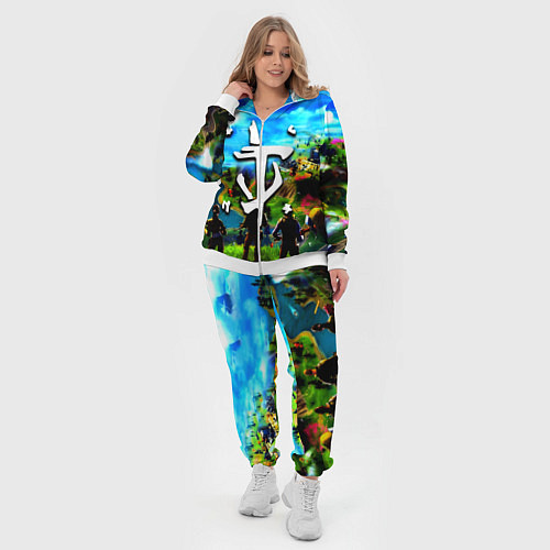 Женский костюм Fortnite x doom logo / 3D-Белый – фото 4