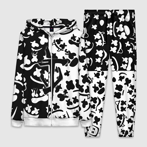 Женский костюм Doom x Marshmello pattern / 3D-Белый – фото 1