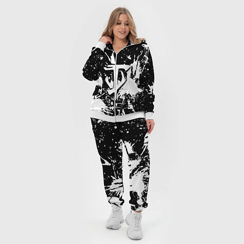 Женский костюм Doom белые краски / 3D-Белый – фото 4
