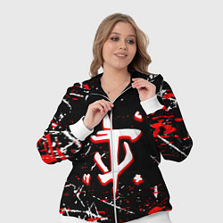 Женский 3D-костюм Doom краски штрихи, цвет: 3D-белый — фото 2