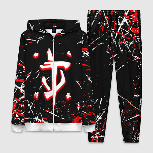 Женский костюм Doom краски штрихи / 3D-Белый – фото 1