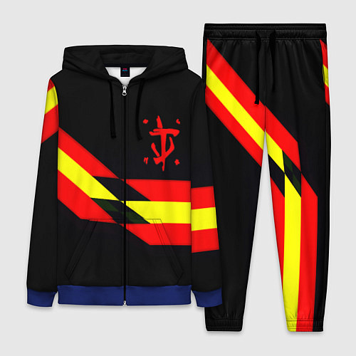 Женский костюм Doom геометрия / 3D-Синий – фото 1