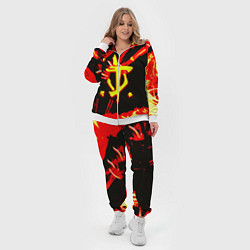 Женский 3D-костюм Doom огненный, цвет: 3D-белый — фото 2