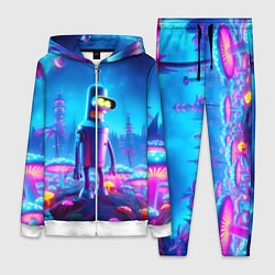 Женский костюм Бендер на сказочной неоновой грибной планете - ней