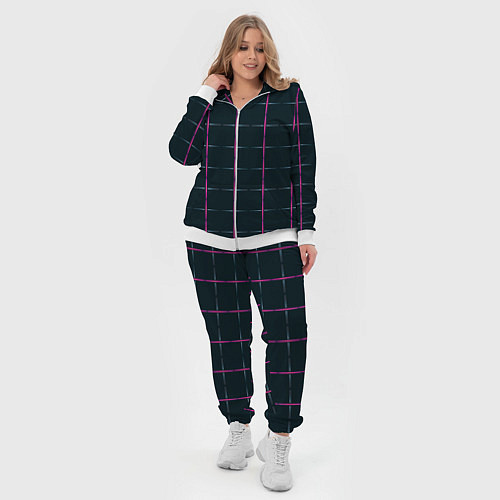 Женский костюм Color black stripes / 3D-Белый – фото 4