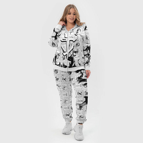 Женский костюм Doom x portal fire / 3D-Белый – фото 4