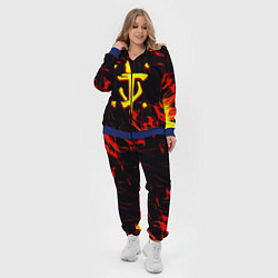 Женский 3D-костюм Doom огненные искры, цвет: 3D-синий — фото 2