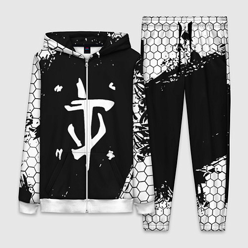 Женский костюм Doom соты краски / 3D-Белый – фото 1