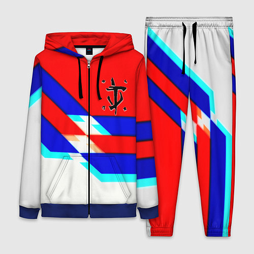 Женский костюм Doom geometry cyber sport / 3D-Синий – фото 1