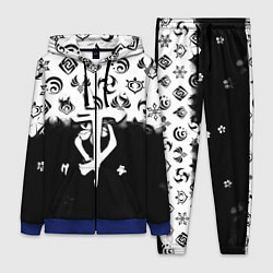 Женский костюм Doom черно белые аниме