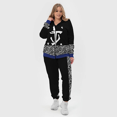 Женский костюм Doom геометрия линии / 3D-Синий – фото 4