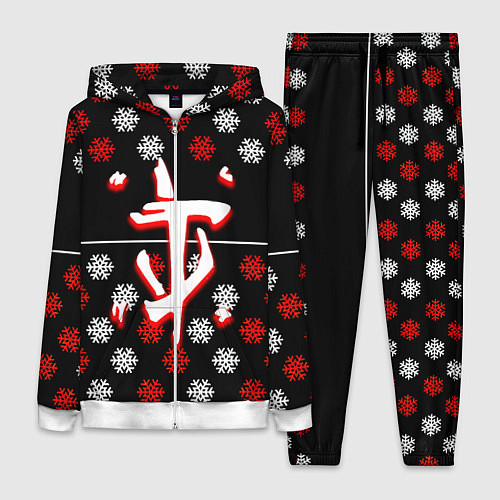 Женский костюм Doom winter pattern steel / 3D-Белый – фото 1