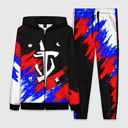 Женский 3D-костюм Doom триколор краски, цвет: 3D-черный