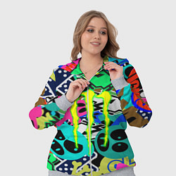 Женский 3D-костюм Monster energy стикеры, цвет: 3D-меланж — фото 2