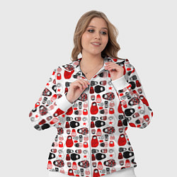 Женский 3D-костюм Много матрешек, цвет: 3D-белый — фото 2