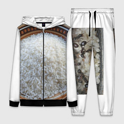 Женский 3D-костюм Рис сейчас и раньше мем, цвет: 3D-черный