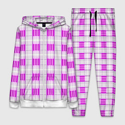 Женский 3D-костюм Color pink and white, цвет: 3D-белый