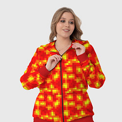 Женский 3D-костюм Текстура лавы, цвет: 3D-красный — фото 2