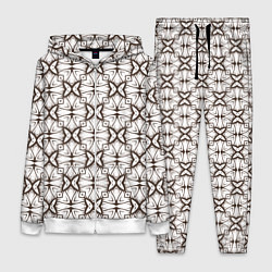 Женский 3D-костюм Абстрактные бабочки, цвет: 3D-белый