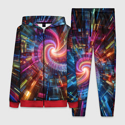 Женский костюм Fractal neon spiral - ai art fantasy