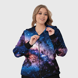 Женский 3D-костюм Фантастический космос звёзды и туманности, цвет: 3D-черный — фото 2