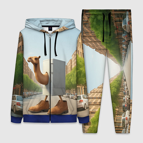 Женский костюм Фриго Камело мем / 3D-Синий – фото 1