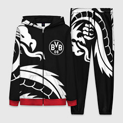 Женский 3D-костюм Borussia дракон белый, цвет: 3D-красный