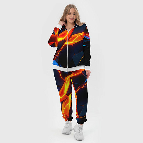 Женский костюм Plate fractures / 3D-Белый – фото 4