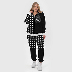 Женский 3D-костюм Real Madrid клетка, цвет: 3D-белый — фото 2