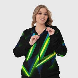 Женский 3D-костюм Geometric neon, цвет: 3D-черный — фото 2